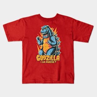 Godzilla : I Am Monster ? Kids T-Shirt